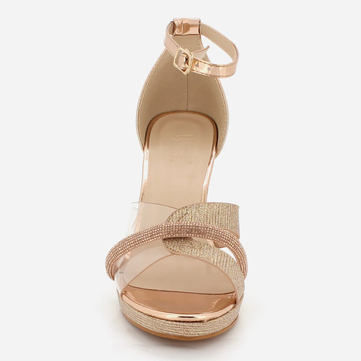 Womens "KUKEE" Crystal Adorned Party Sandals - Image 5
