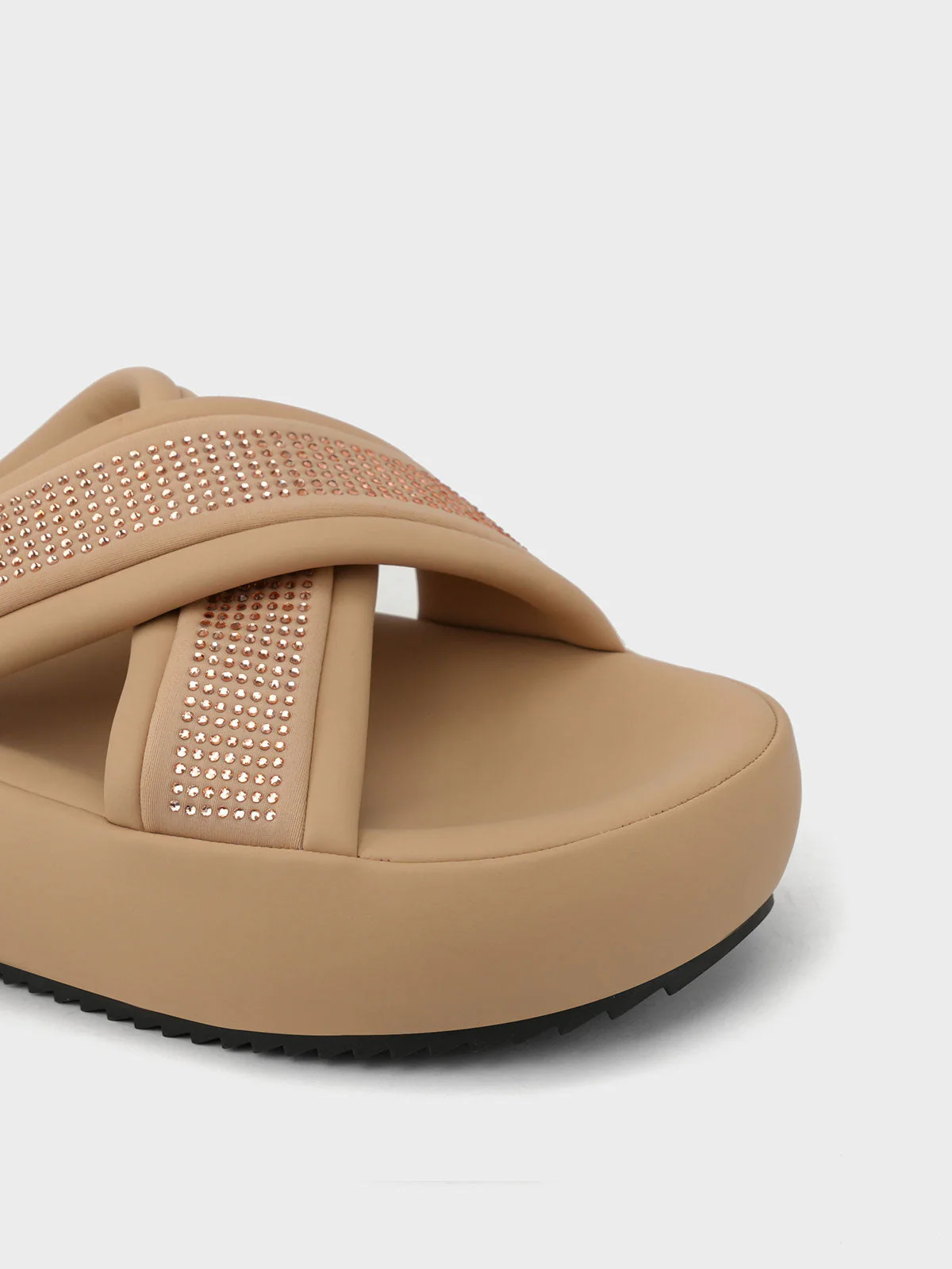 Womens "LUCIO" Crossover Casual Slippers - Image 4