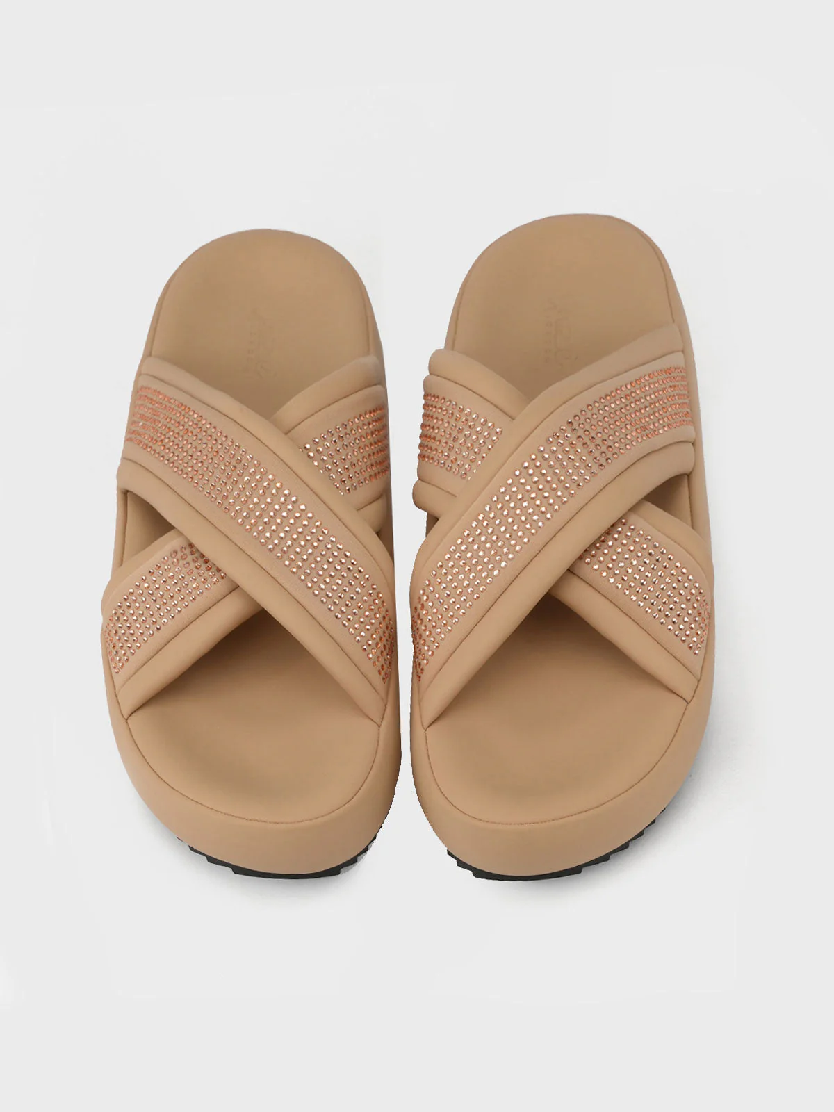 Womens "LUCIO" Crossover Casual Slippers - Image 5