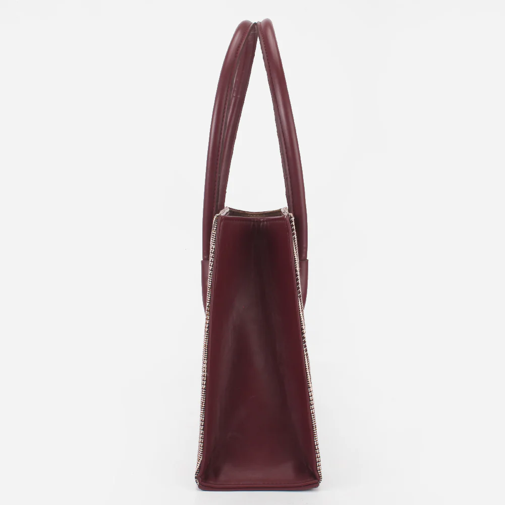 Womens "MIDWEL" Patent Casual Hand Bag - Image 3