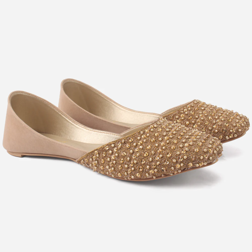 Women's "NISHA" Embellished Leather Indian Khussa - Image 2