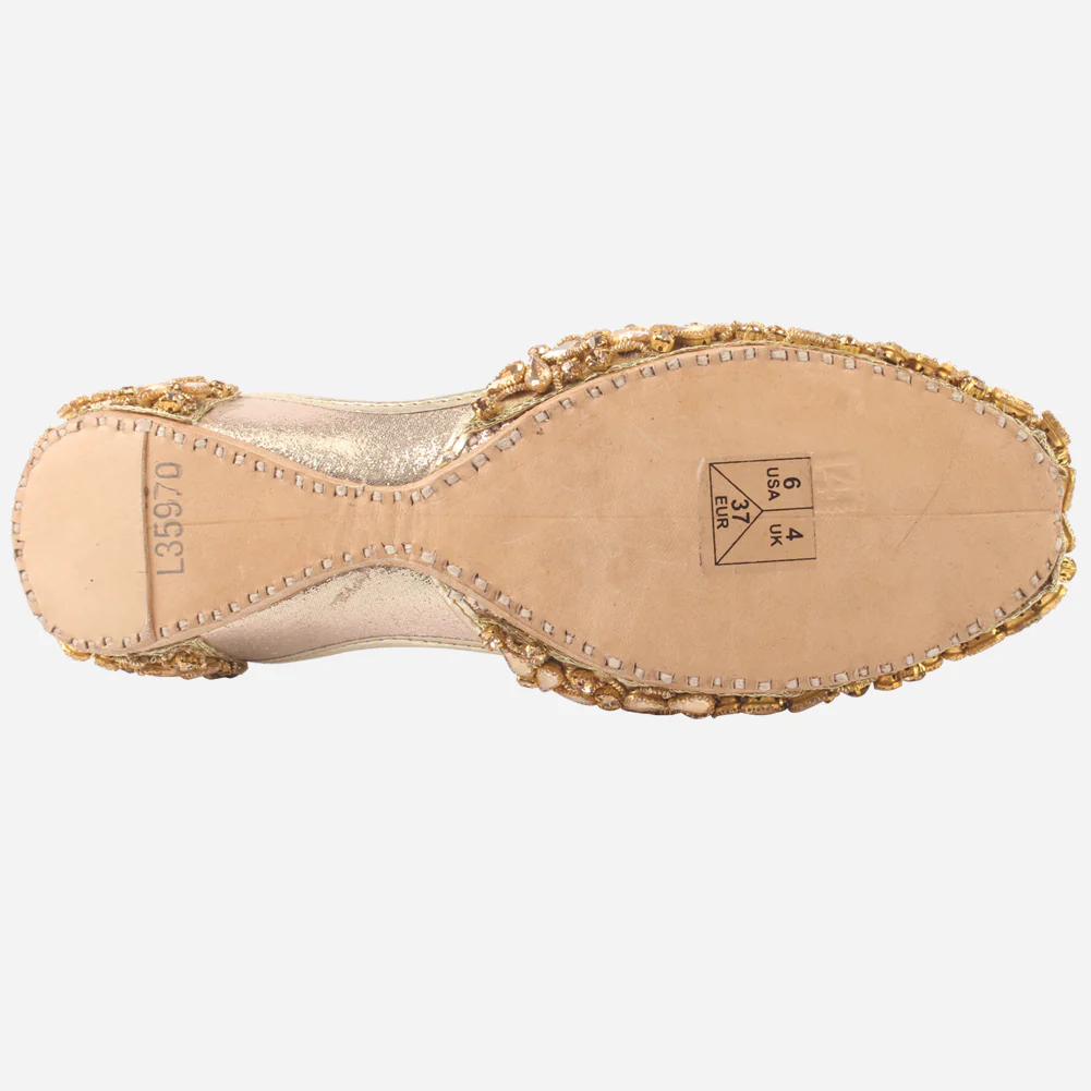 Womens "NOLA" Embellished Indian Khussa - Image 5