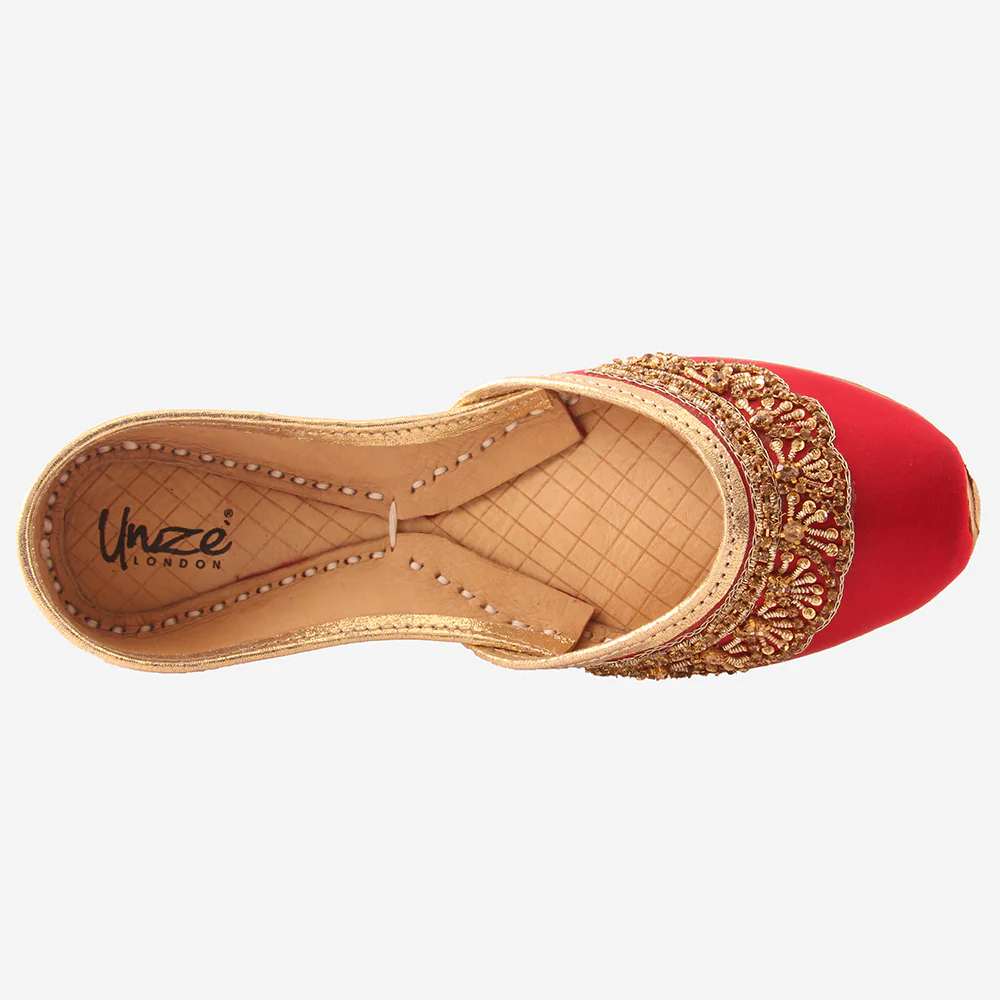 Womens "PARIZY" Decorated Flats Indian Khussa - Image 4