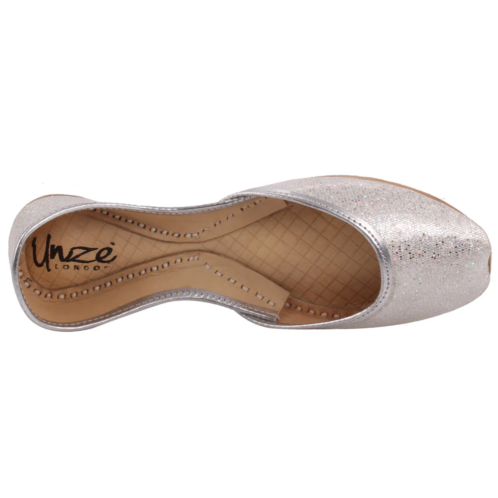 Womens ‘Ravchi’ Glittering Slip on Leather Indian Khussa - Image 4