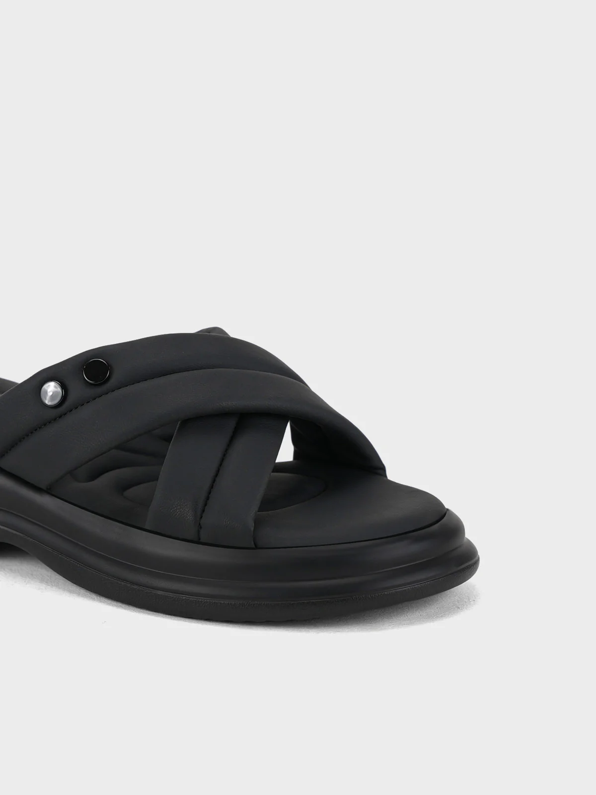 Womens "RINAK" Cross over Casual Slippers - Image 4