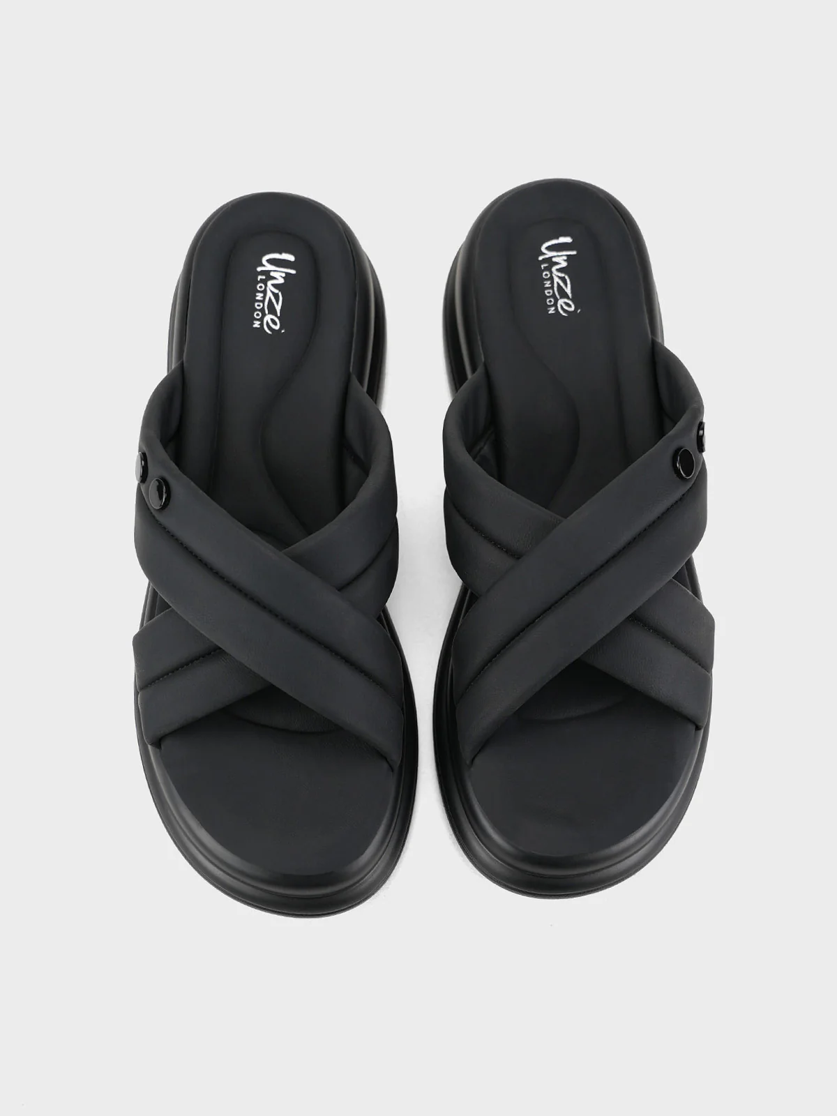 Womens "RINAK" Cross over Casual Slippers - Image 6