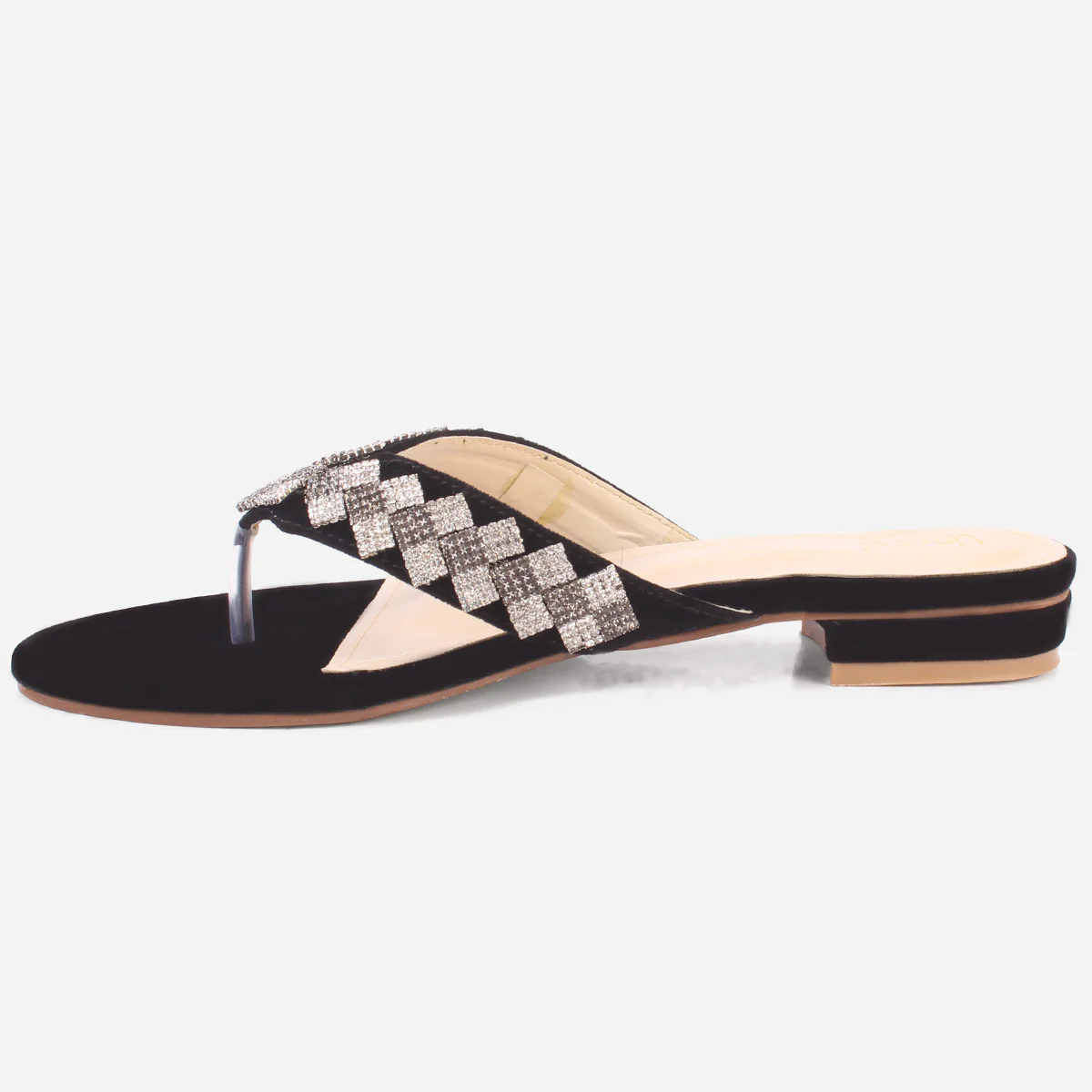 Womens "SADIE" Embellished Slide In Shoes - Image 3