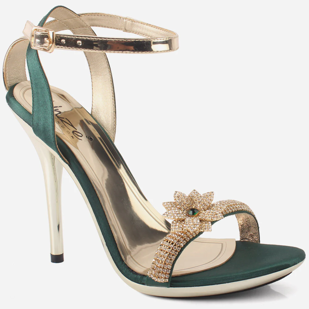 Women's "SIFARA"Crystal Detailing Platform Sandals
