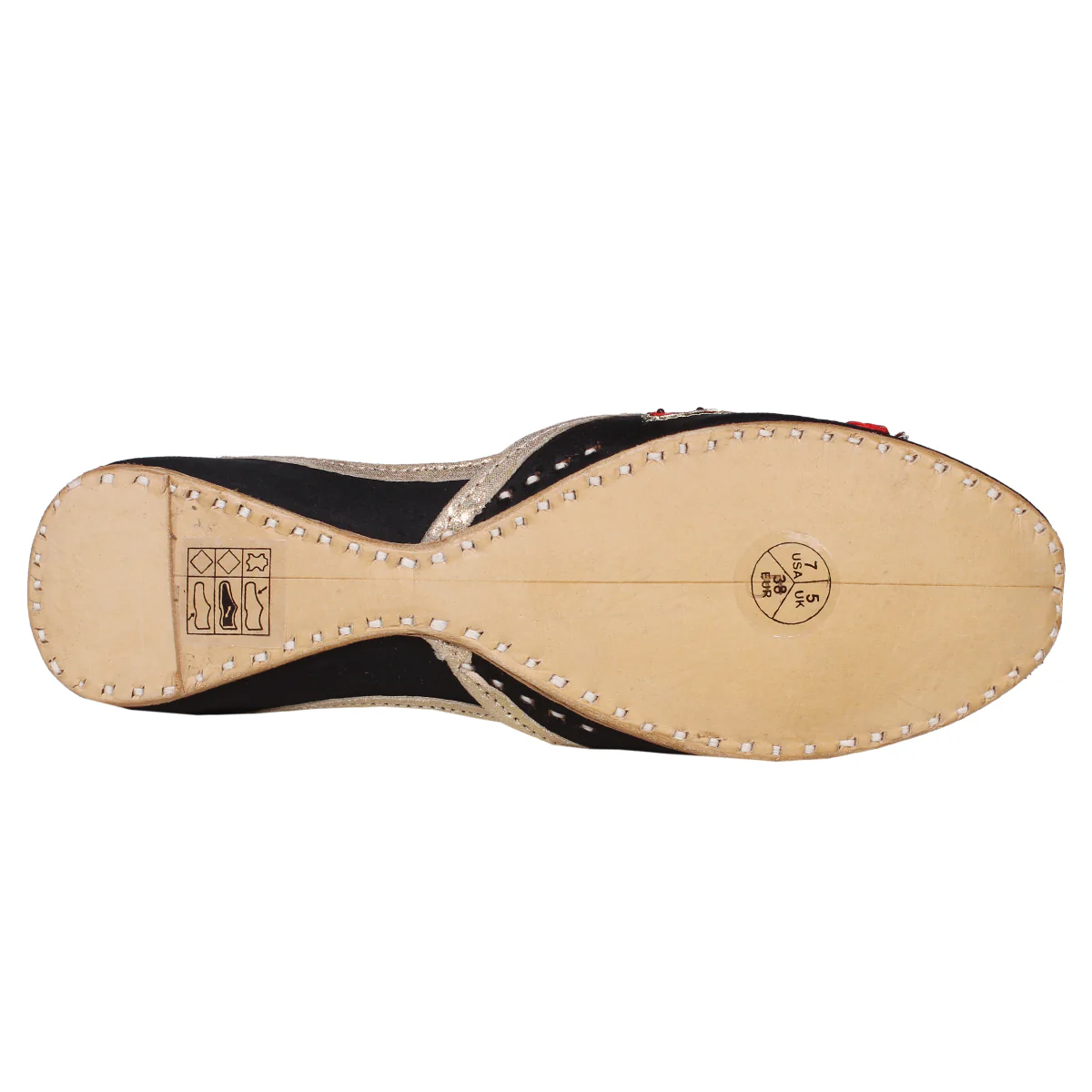 Women's "SWARA" Embellished Flat Khussa Pumps - Image 5