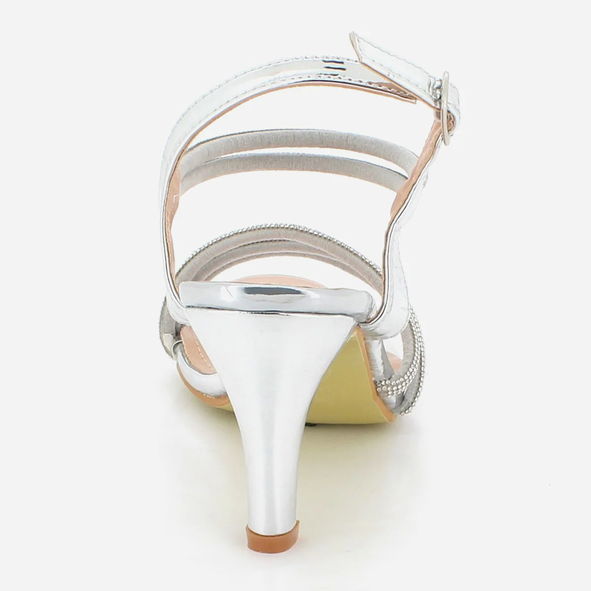 Womens "ZENKA" Diagonal Strappy Party Sandals - Image 3