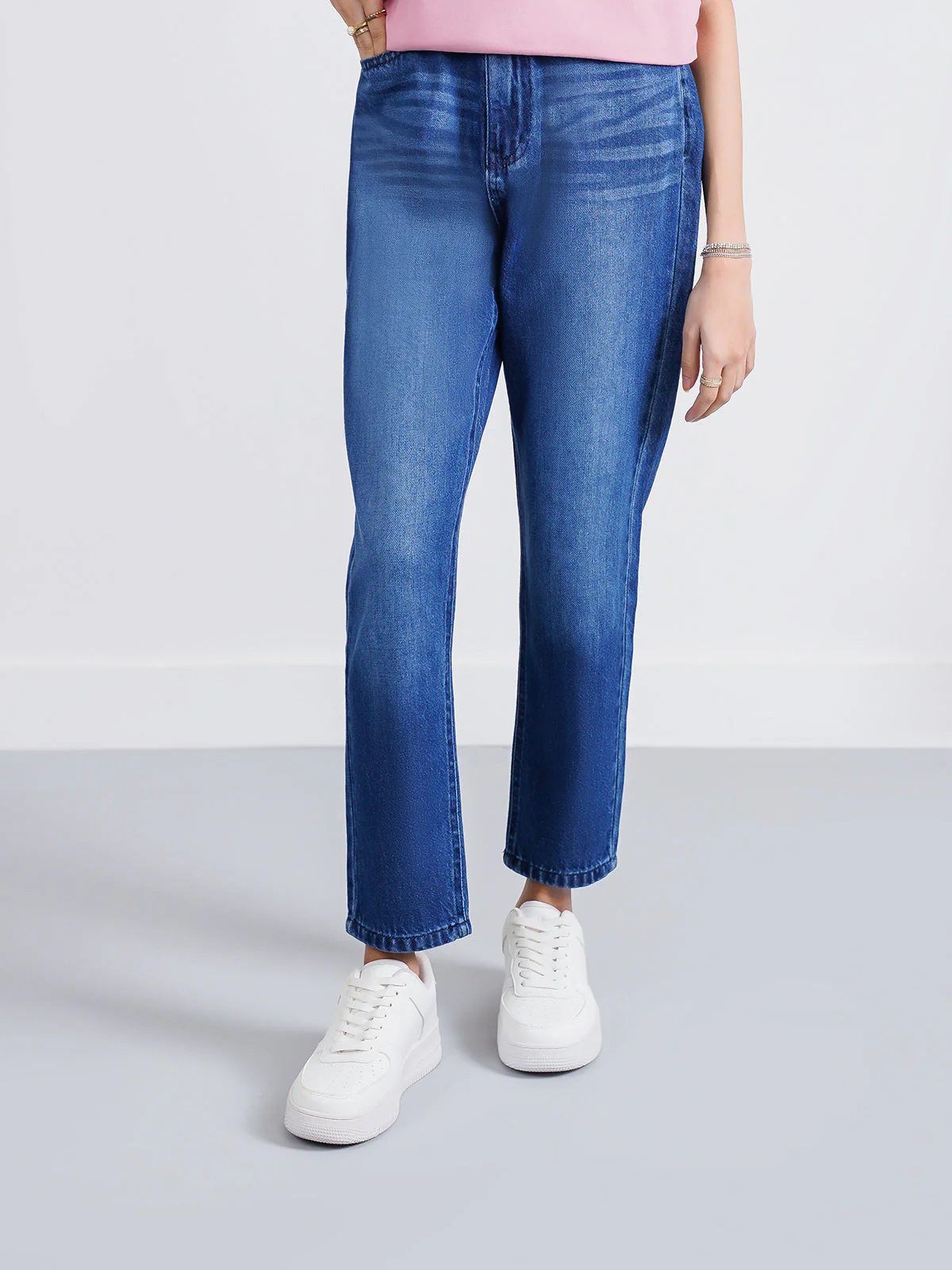 "ZIVEN" Perfect Mom Fit Denim Pant